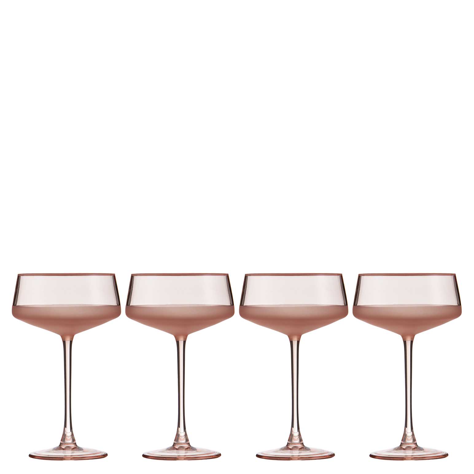 Ladelle Panama Coral 4Pk Coupe Glass