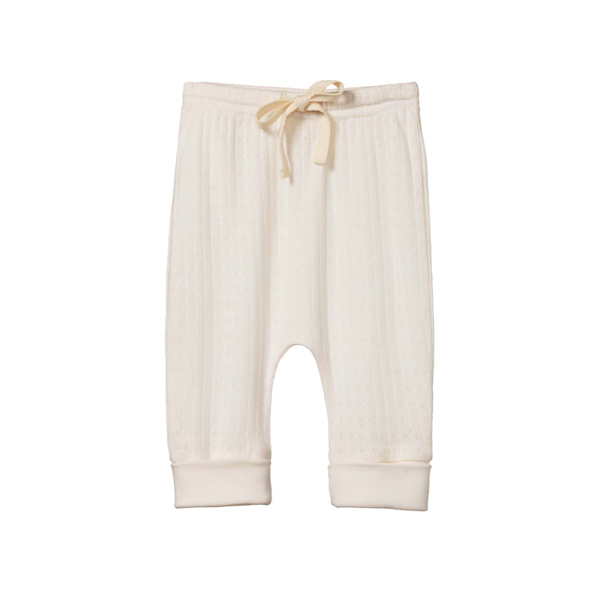 Nature Baby Drawstring Pants Pointelle