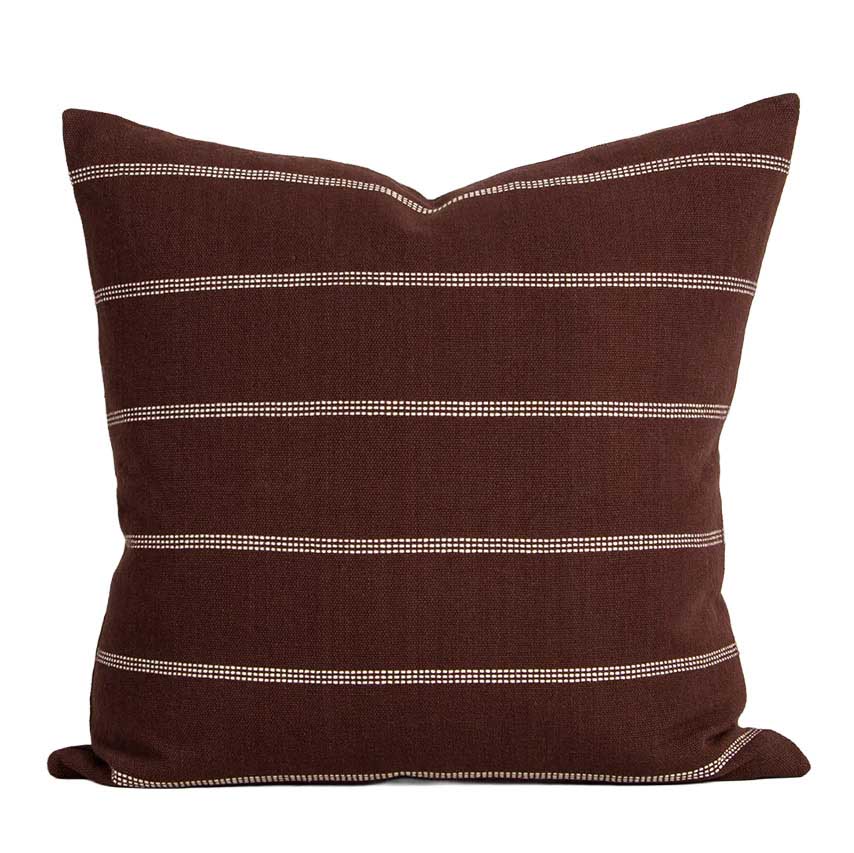 Baya Juno Cushion With Feather Inner 55x55cm - Mulberry