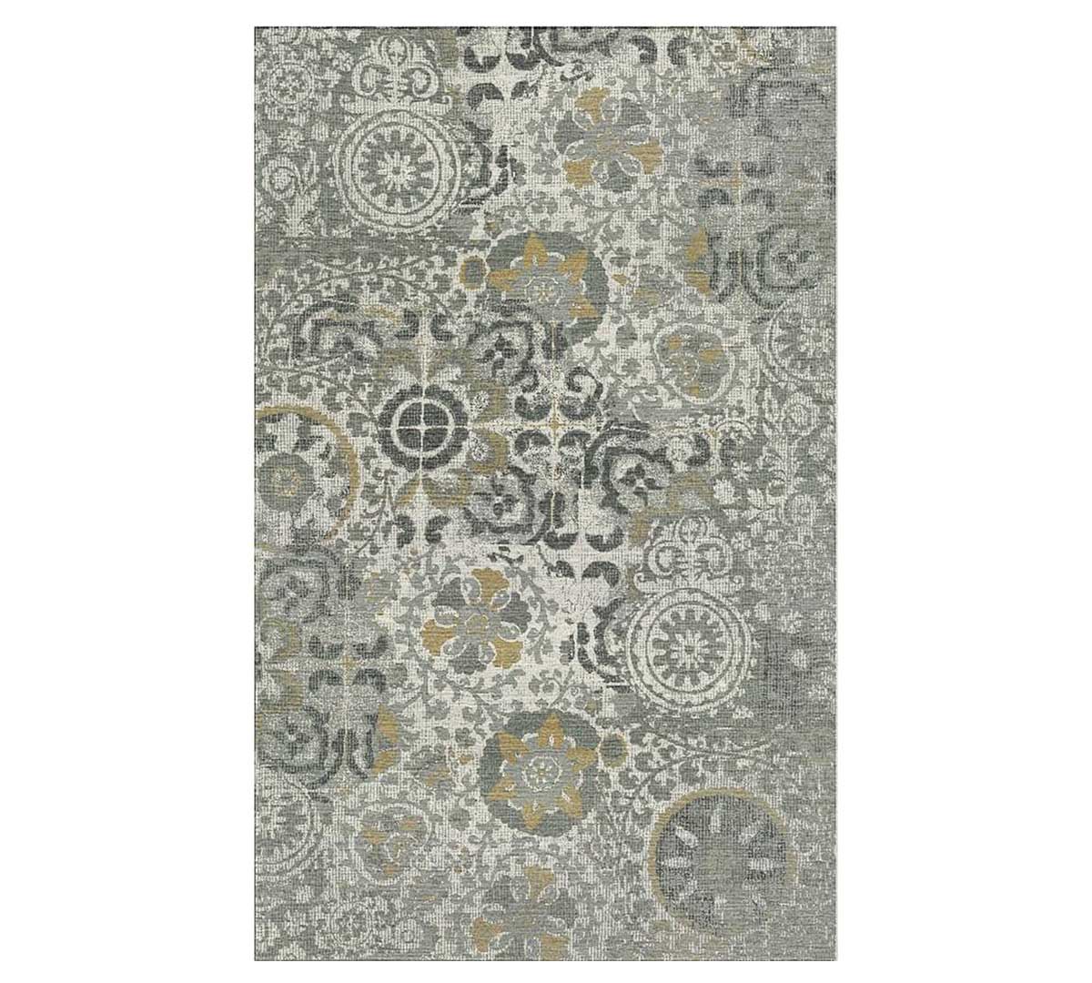Pottery Barn Talia Printed Rug 152x244cm Gray Multi