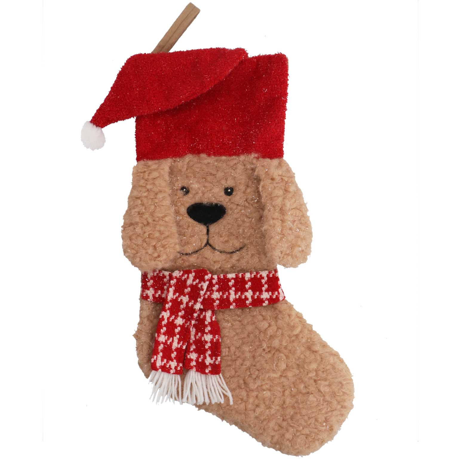 Gisela Graham Dog Fabric Stocking 63cm