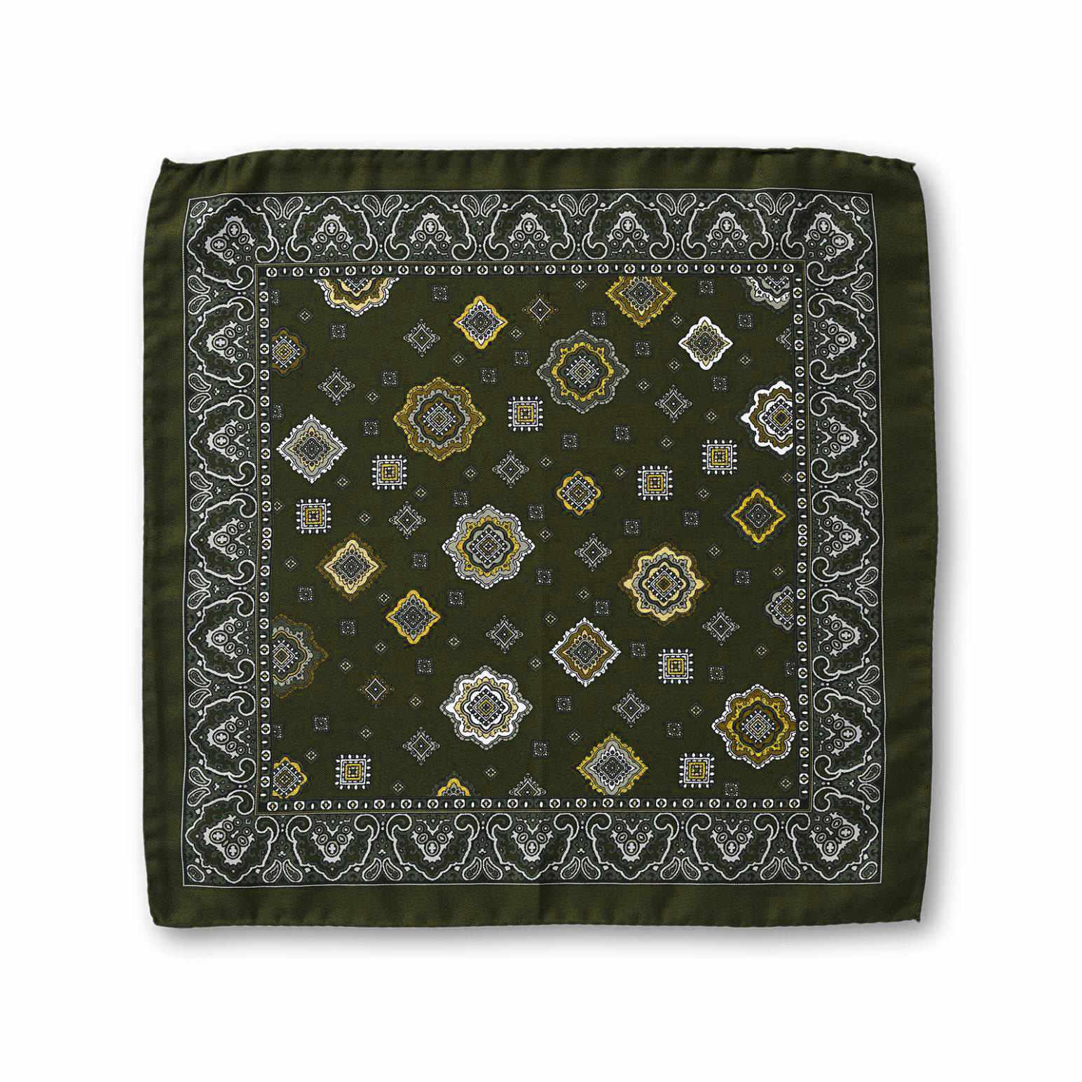 Cambridge Square Foulard Pocket Square