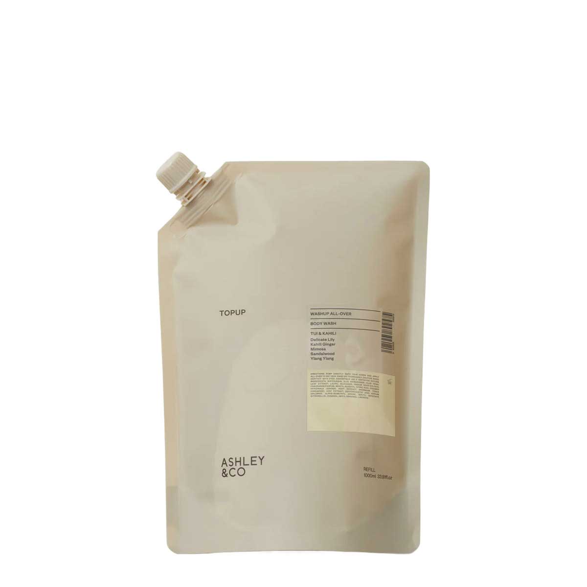 Ashley & Co Topup Washup All-Over - Tui & Kahili 1L