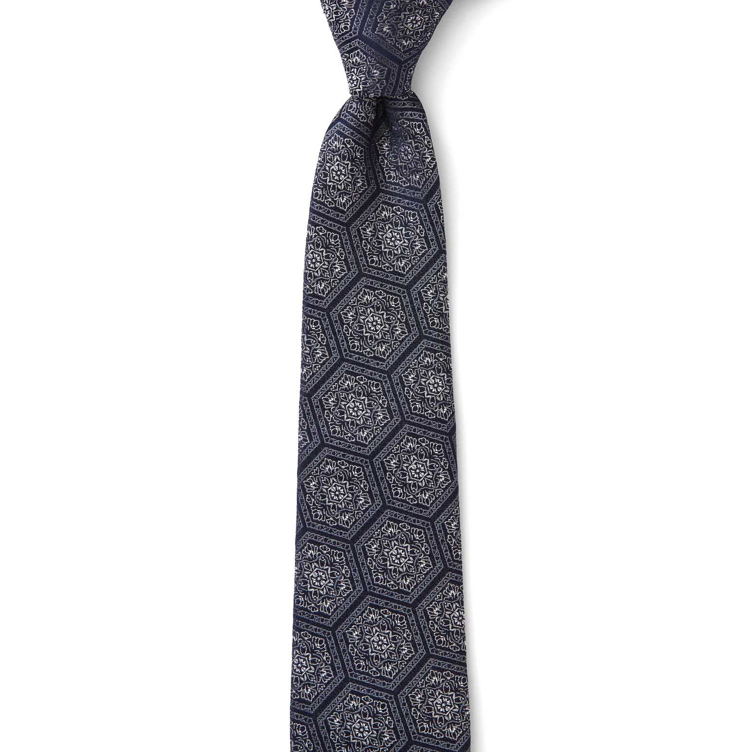 Cambridge Hex Foulard 7.5cm Tie