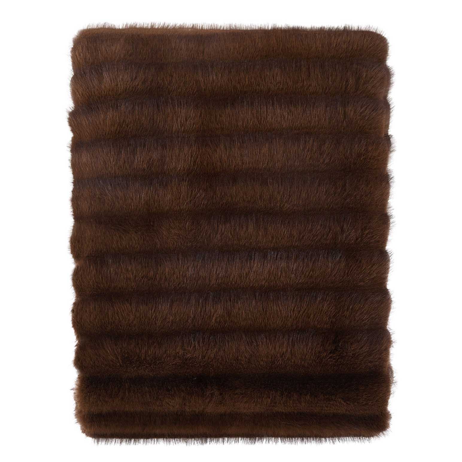 Top Drawer Sable Throw 650Gsm Carved Fur - 150x200cm