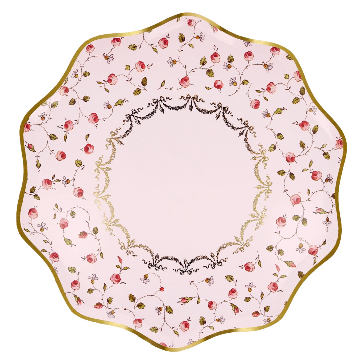 Meri Meri Ladurée Marie-Antoinette Dinner Plates x 8