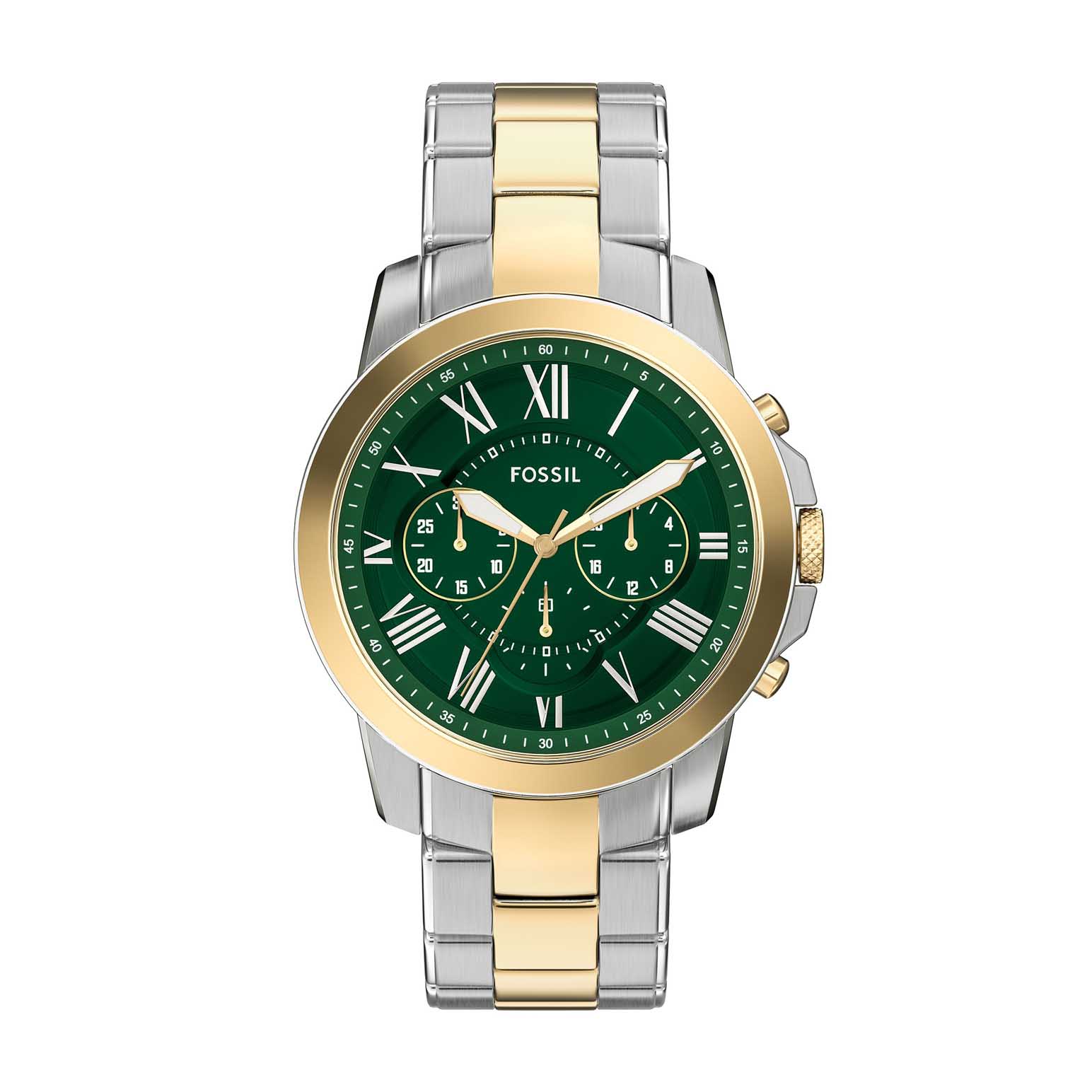 Fossil Grant Chronograph Two-Tone Stainless Steel Watch FS6131