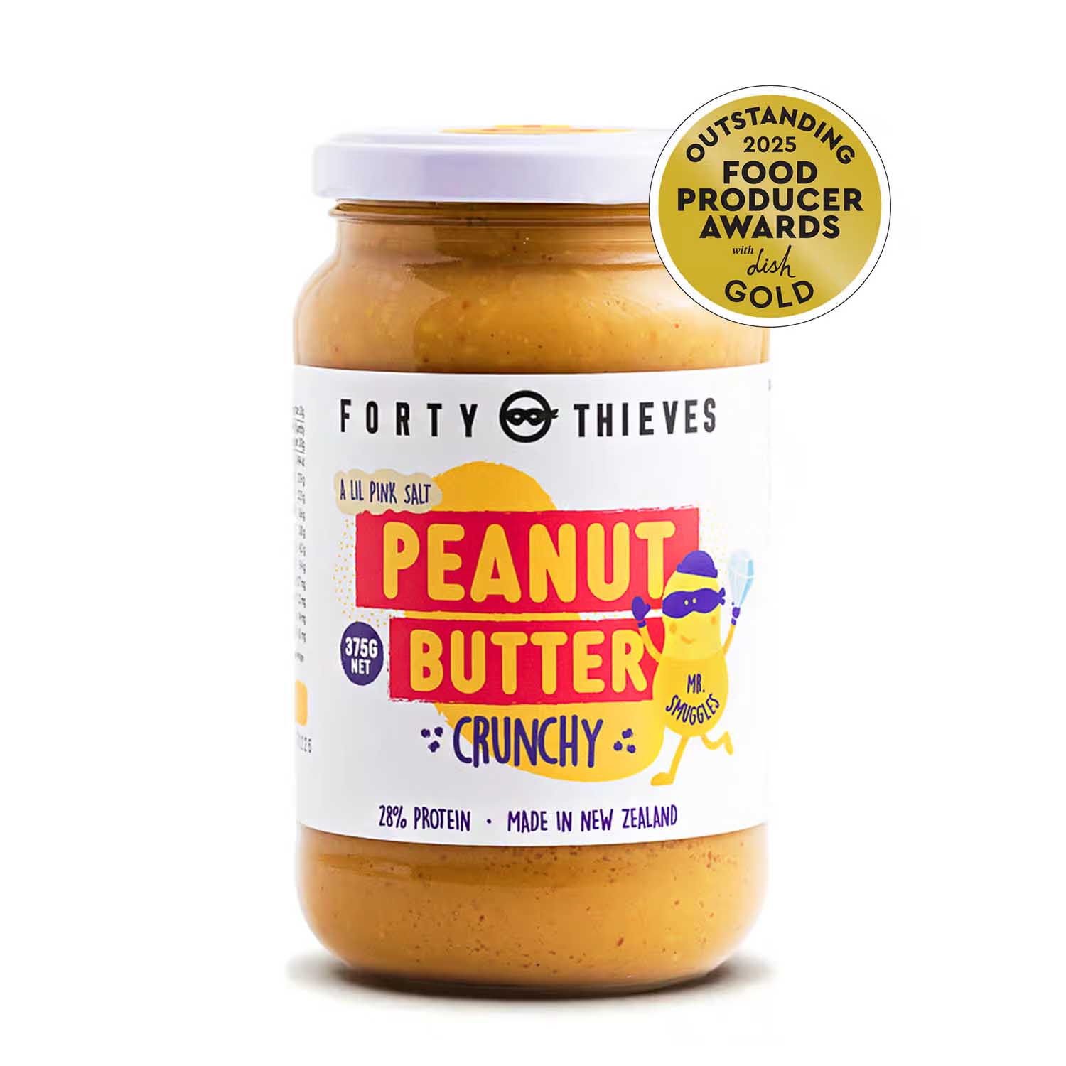Forty Thieves Peanut Butter Crunchy 375g