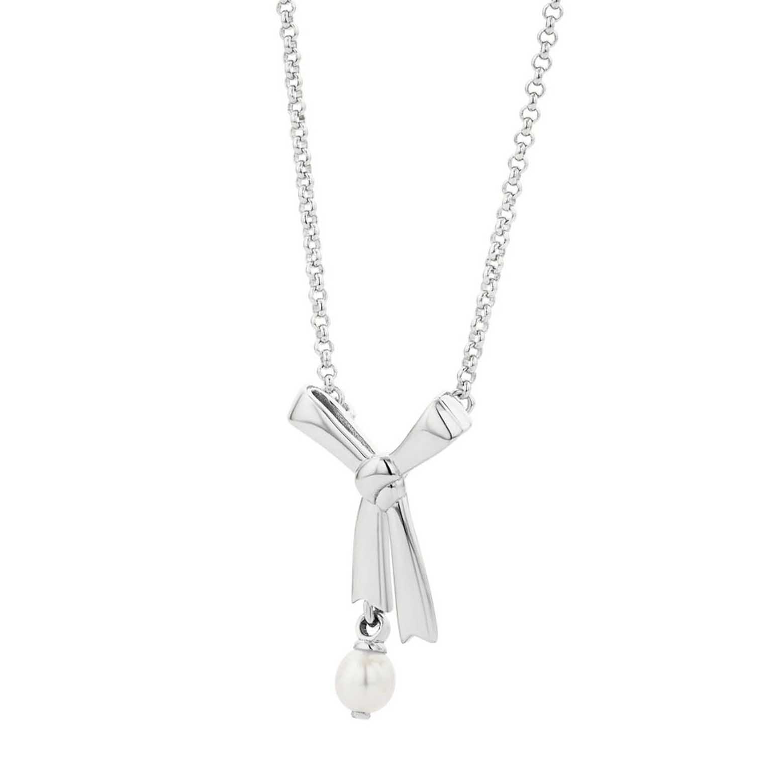 Karen Walker Pearl Bow Necklace 45cm