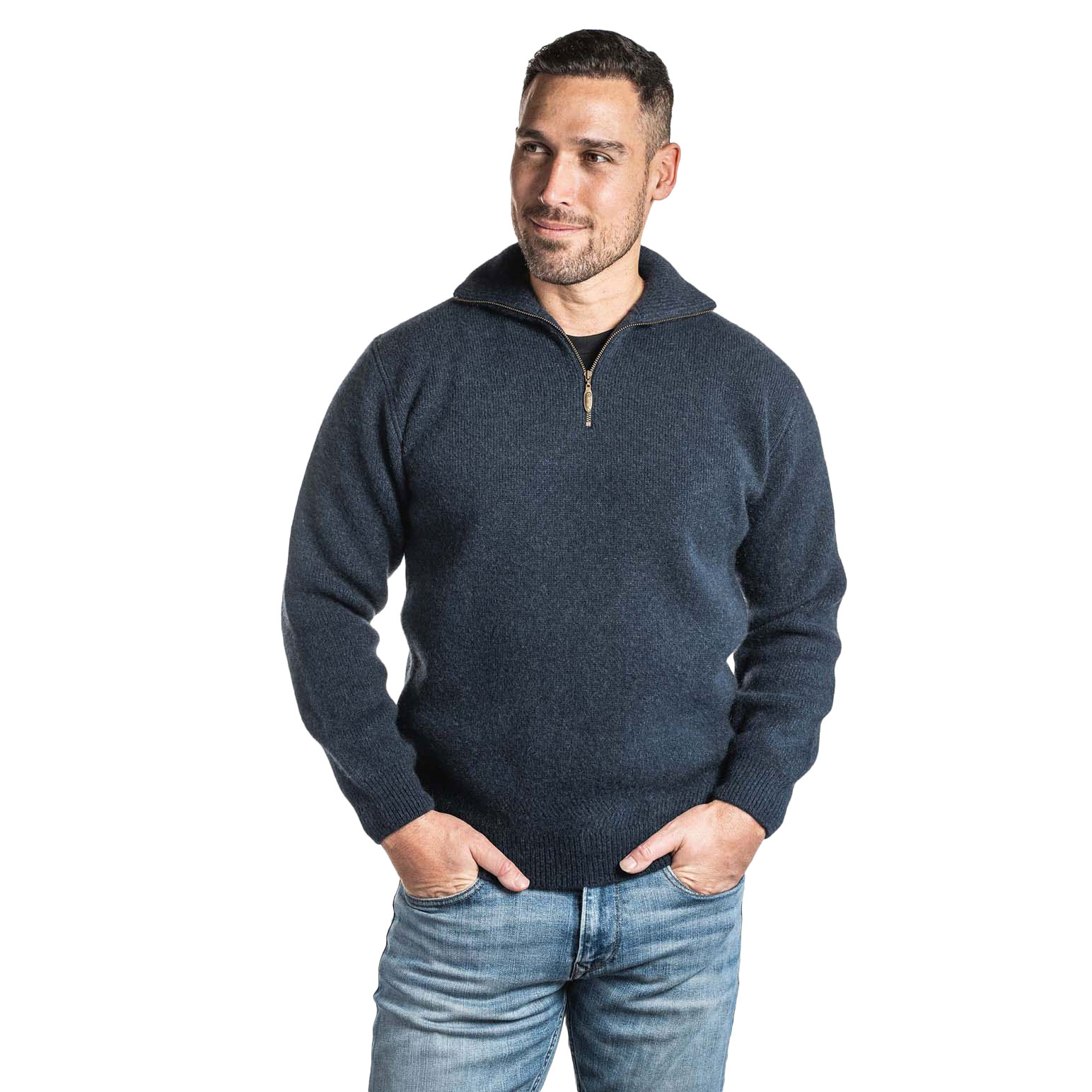Koru Zip Collar Jumper