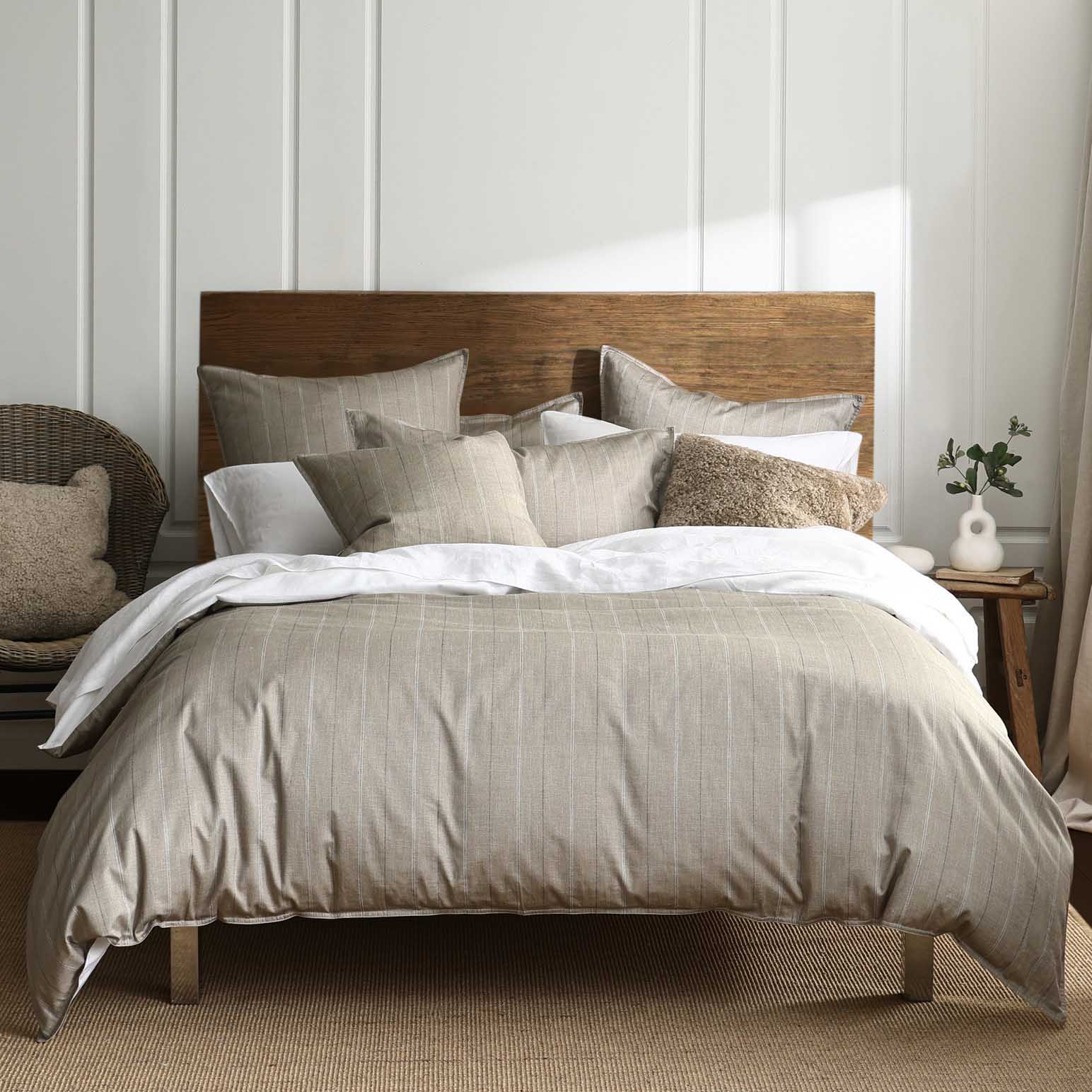 MM Linen Hedge Duvet Set - Natural