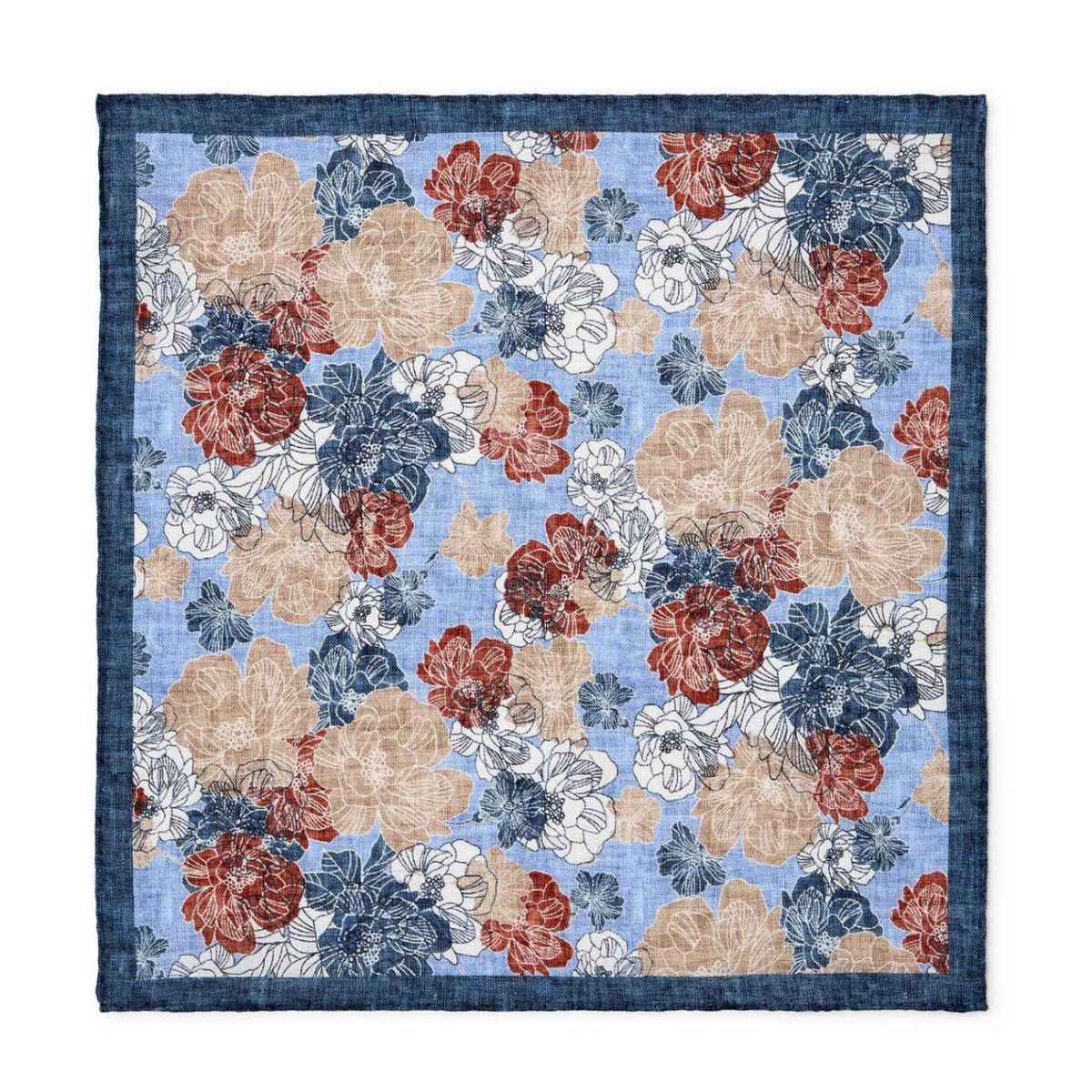 Joe Black Anemones Pocket Square