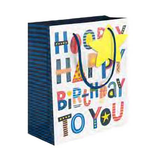 Image Gallery Male Hooray Happy Birthday Medium Gift Bag