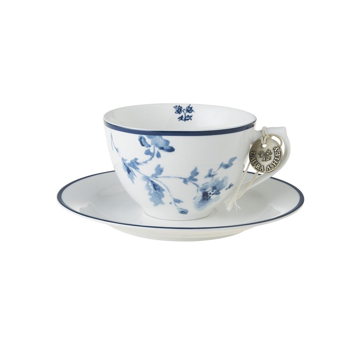 Laura Ashley Cappuccino Cup & Saucer China Rose