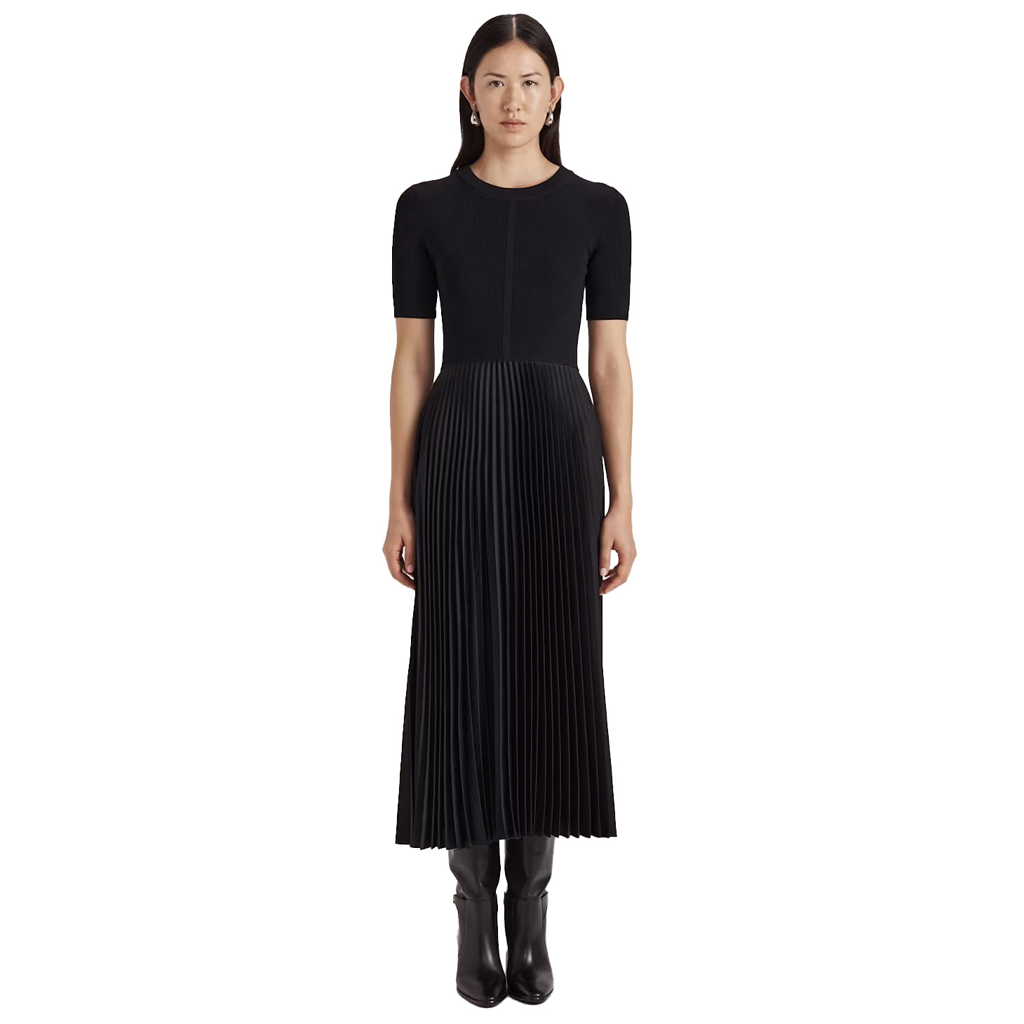 SABA Vicky Mixed Media Dress