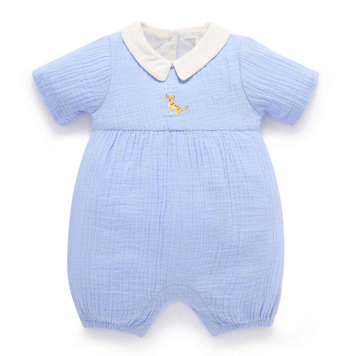 Purebaby Romper With Collar