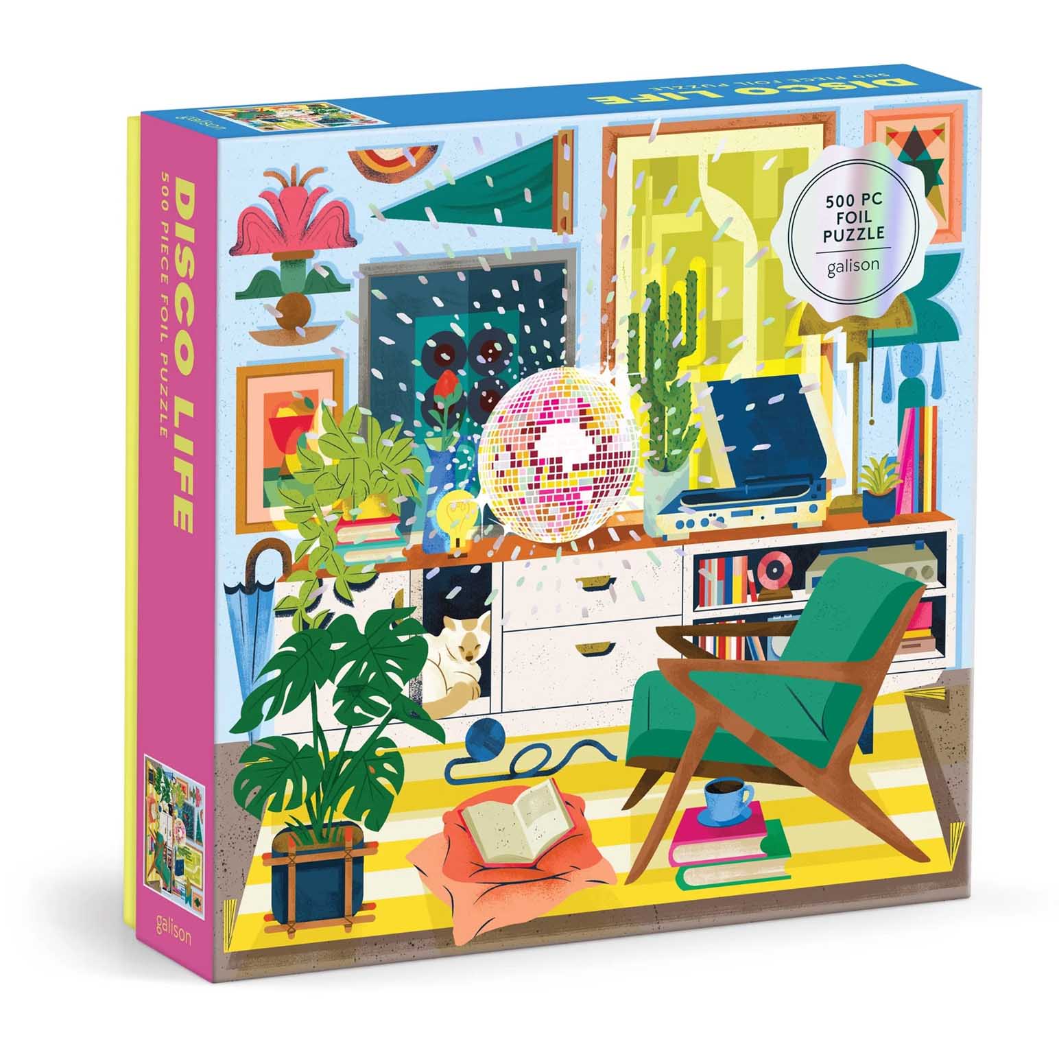 Galison Disco Life 500 Piece Foil Puzzle