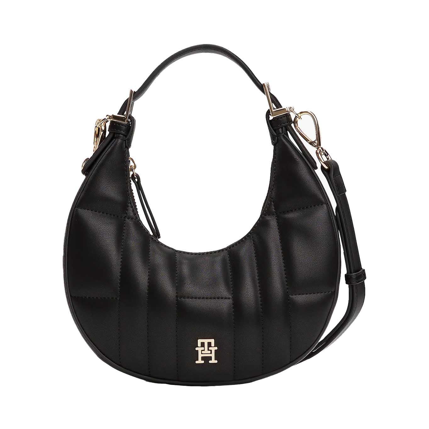 Tommy Hilfiger Quilted Crescent Crossbody Shoulder Bag
