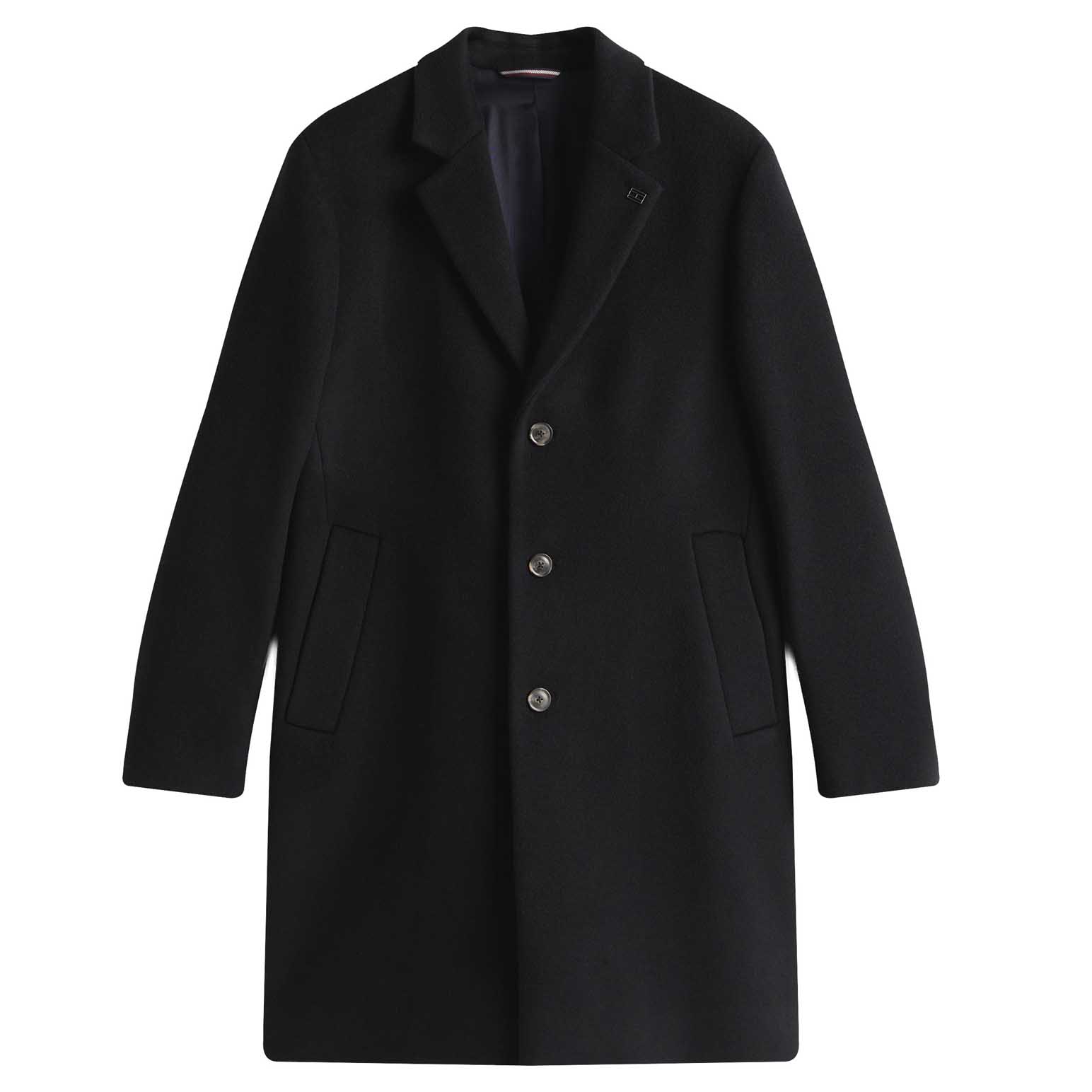 Tommy Hilfiger Smart Casual Wool Blend Single Breasted Coat