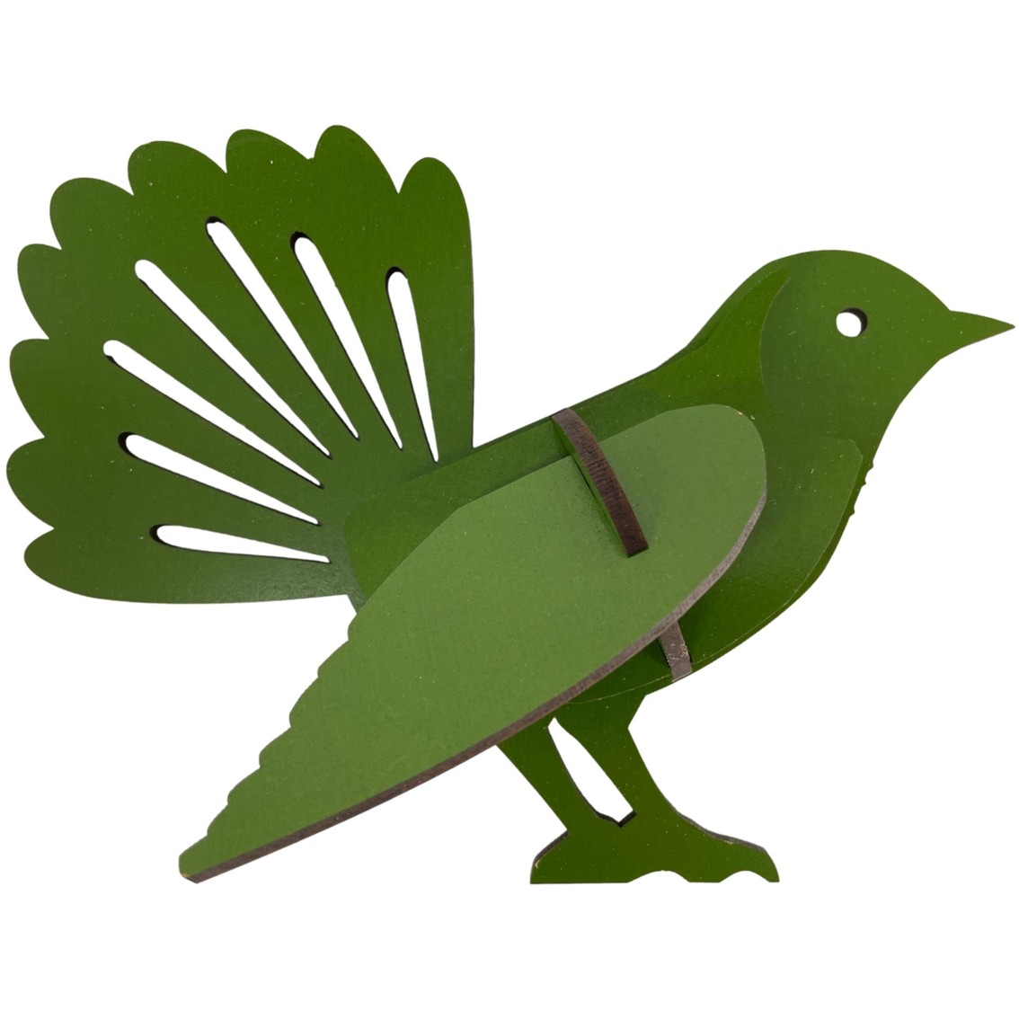 Abstract Designs Wall Fantail A4 Green