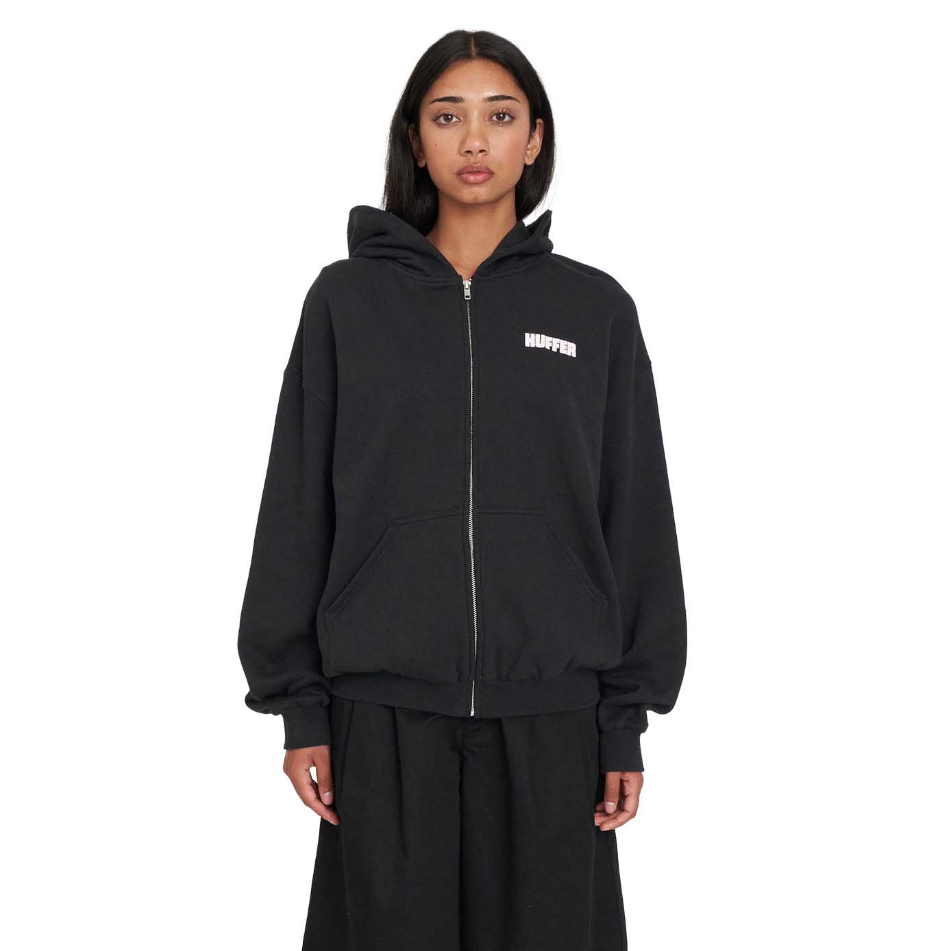 Huffer Relax Zip Hood 350/Lustre