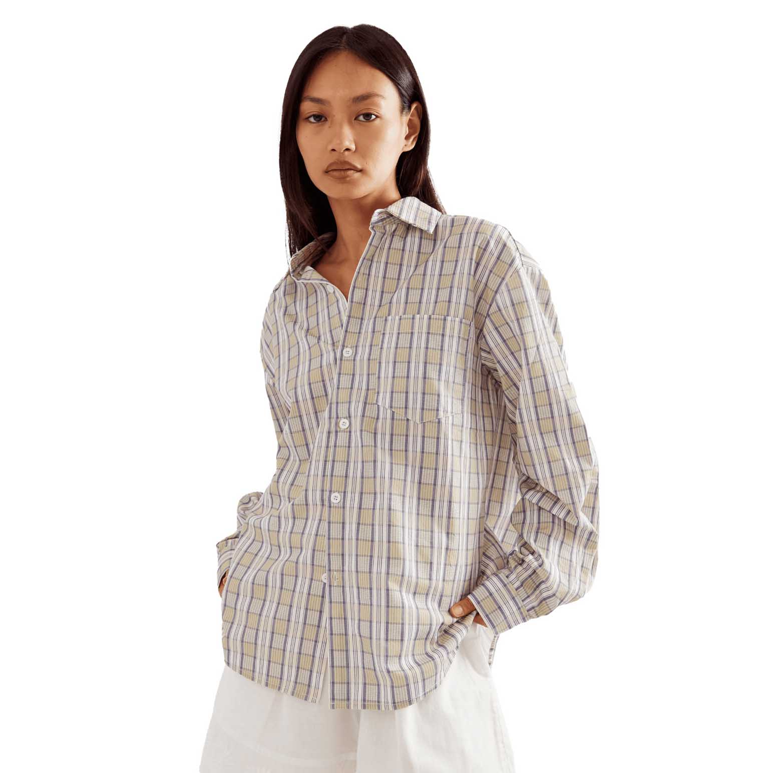 COMMONPLACE ESSENTIALS Greenworld Button Down