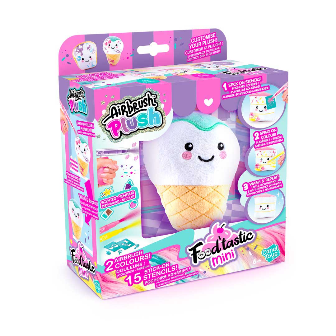 Canal Toys Airbrush Plush Food'Tastic Mini