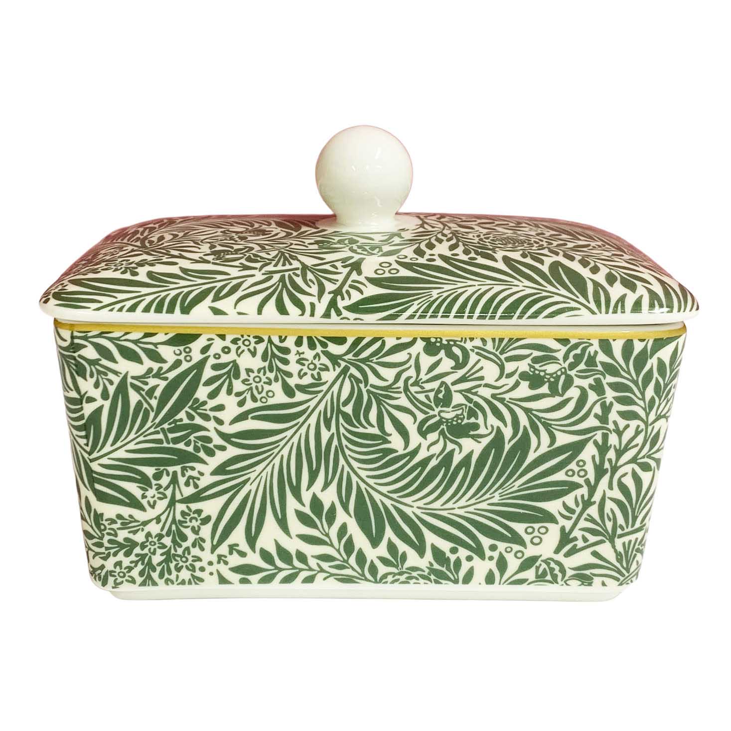 Dyme Bone China Butter Dish - Larkspur