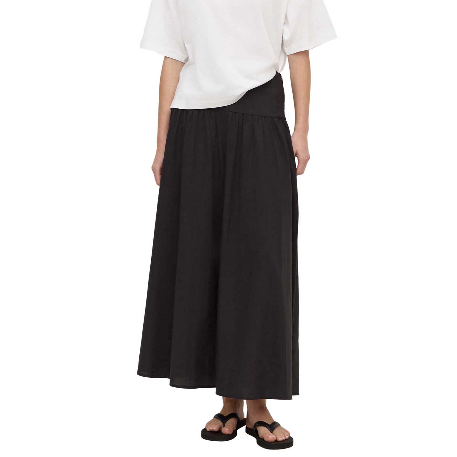 Assembly Label Sarah Cotton Maxi Skirt Black