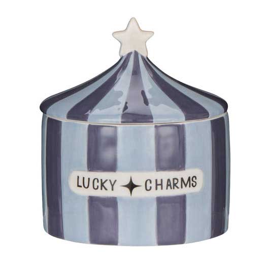 Emporium Lucky Charms Canister - Light Blue & Dark Blue
