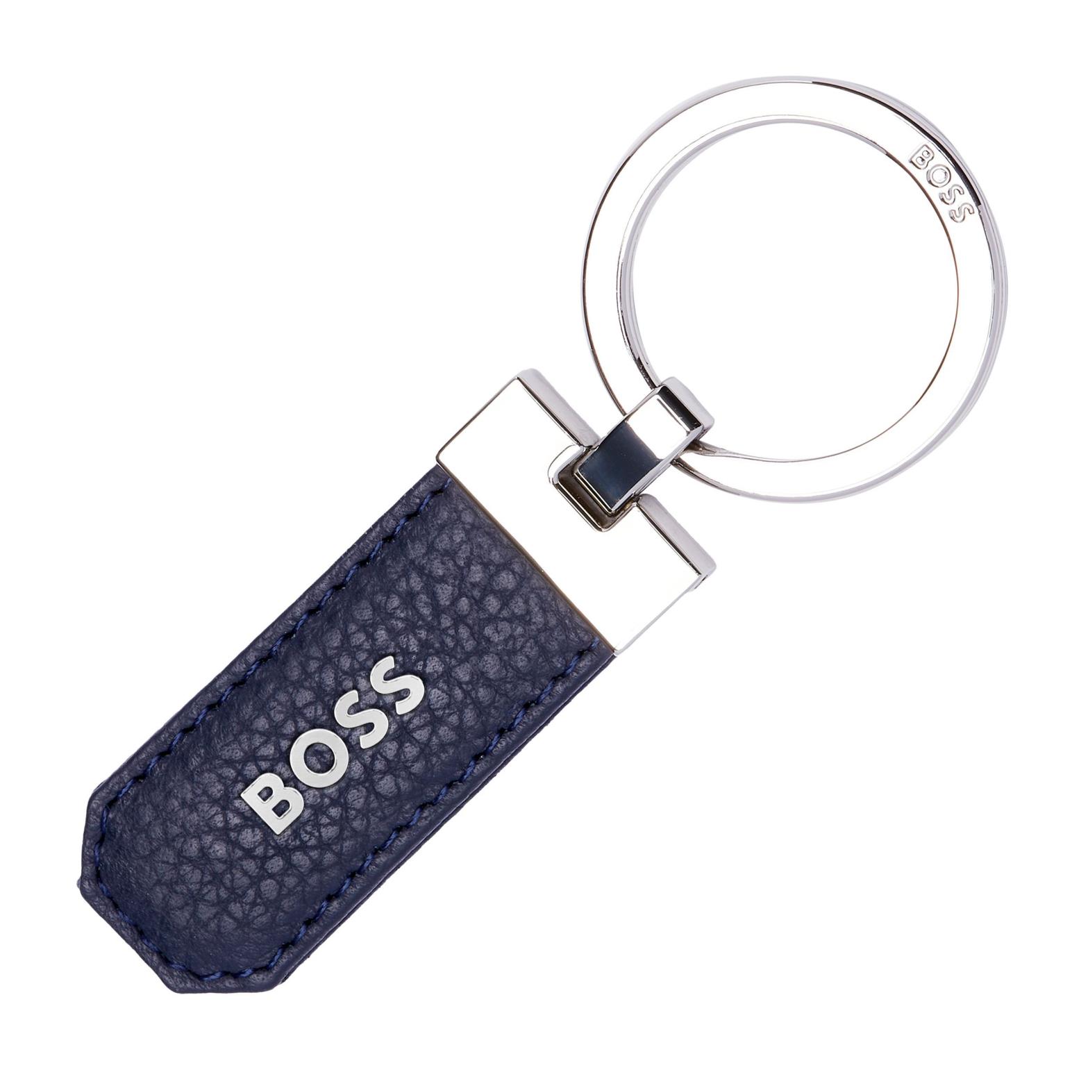 Hugo Boss Key Ring Classic Grained Navy