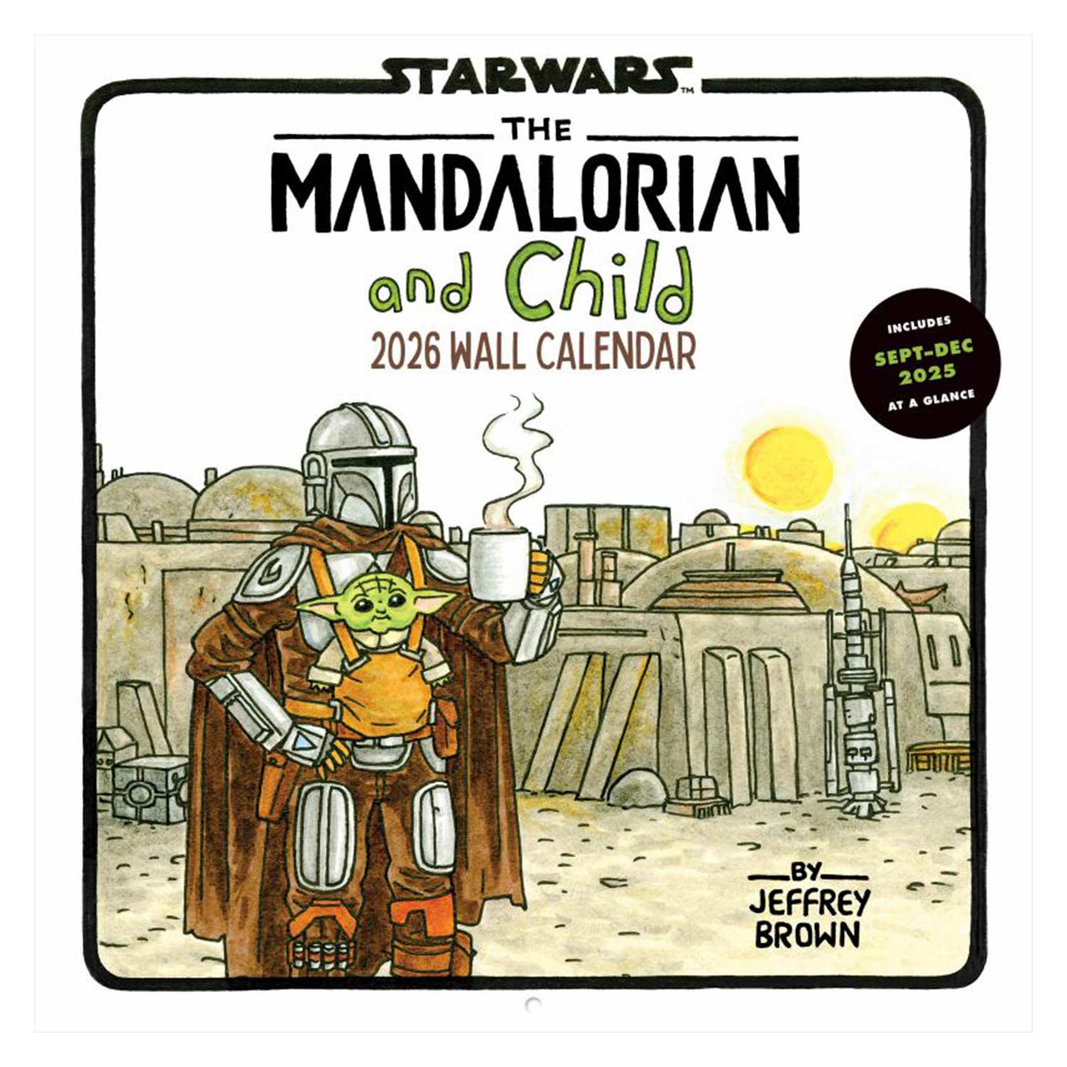 Mandalorian & Child 2026 Wall Calendar