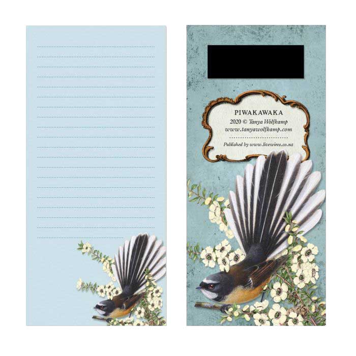 Tanya Wolfkamp Fantail Magnetic List Pad