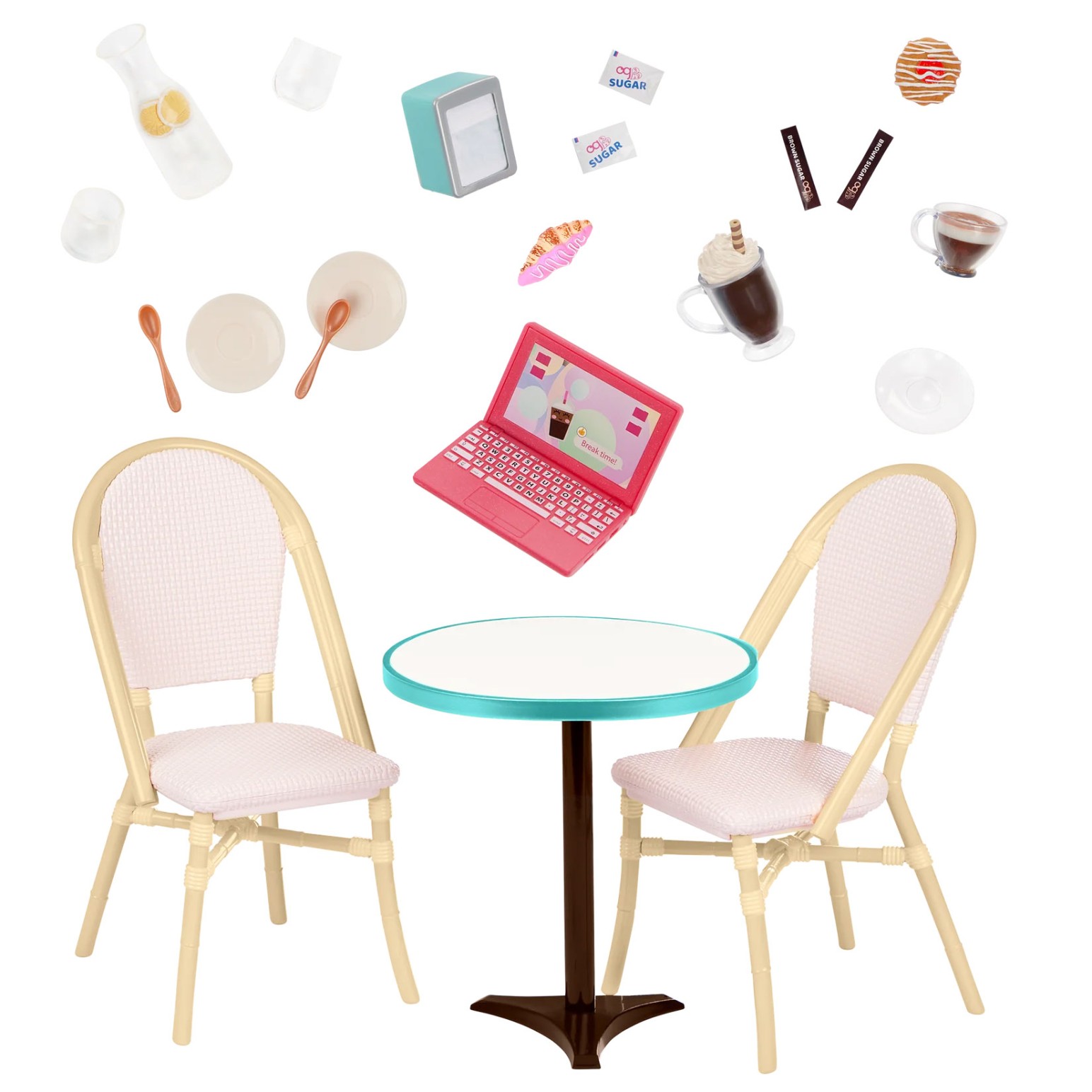 Our Generation Dolls Accessory Set - Sweet Café Table & Chairs