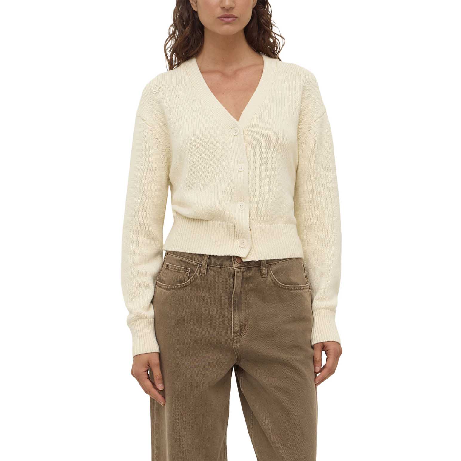 Assembly Label Meri Knit Cardigan Cream