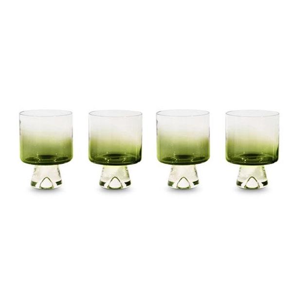 Tom Dixon Tank Low Ball Glasses Giftset Green