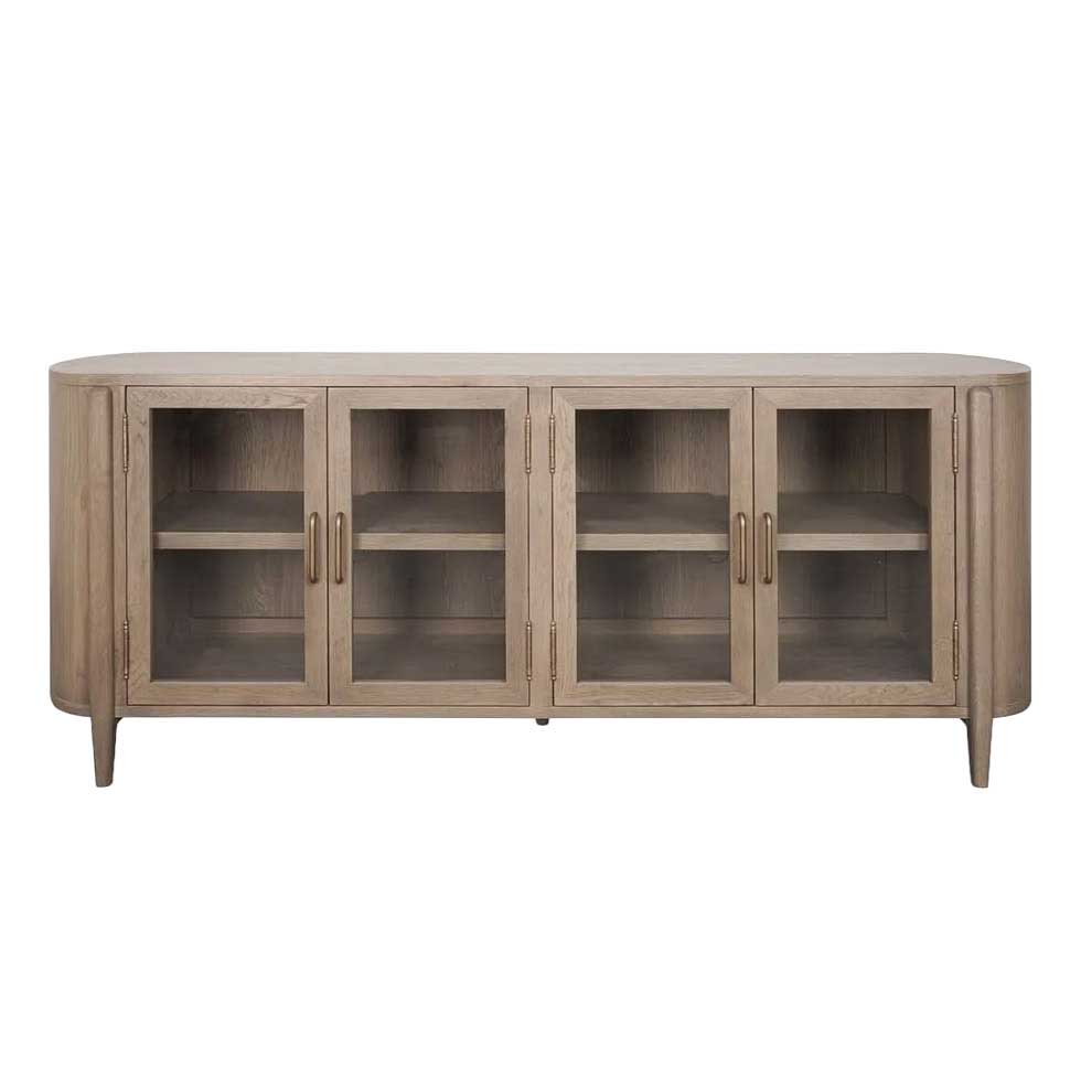 French Country Finley 4 Door Sideboard Natural