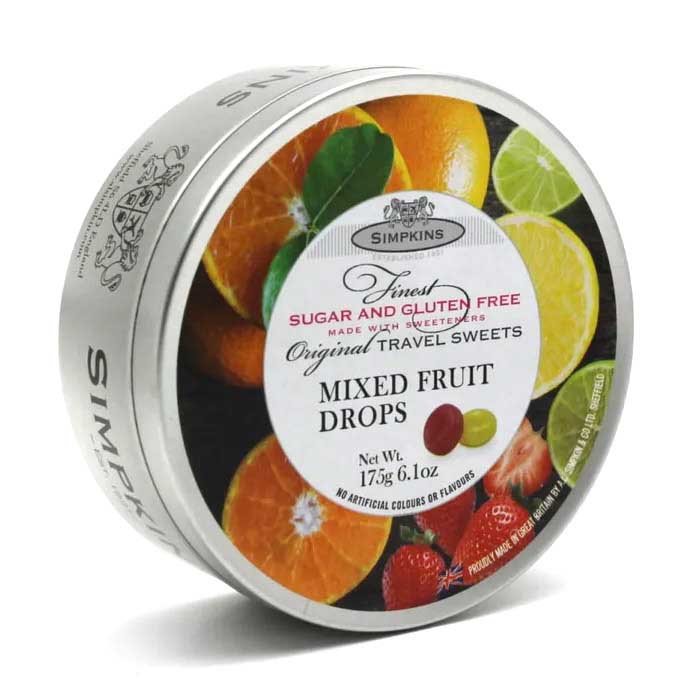 Simpkins Sugar Free Mixed Fruit Tin 175g