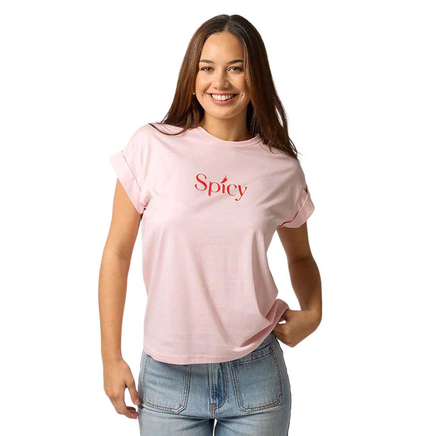Stella + Gemma Cuff Sleeve T-Shirt Spicy Pink