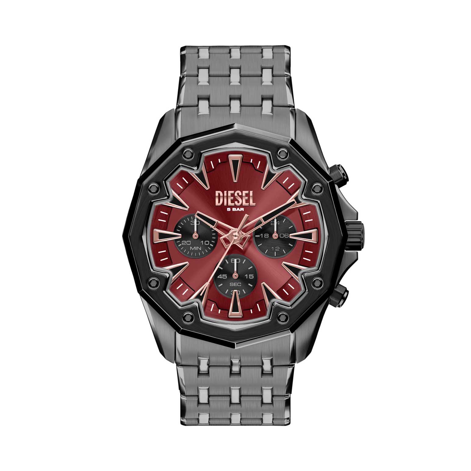 Diesel Stinger Chronograph Gunmetal Stainless Steel Watch