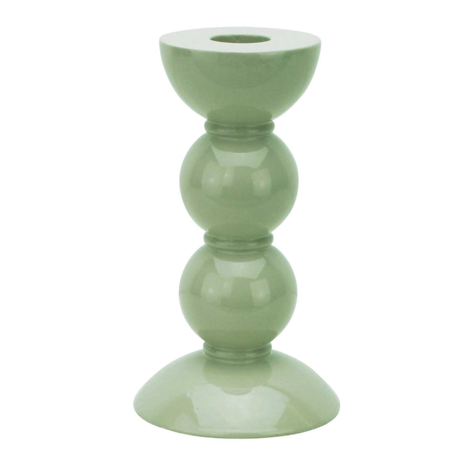 Addison Ross Bobbin Sage Candle Stick 14cm