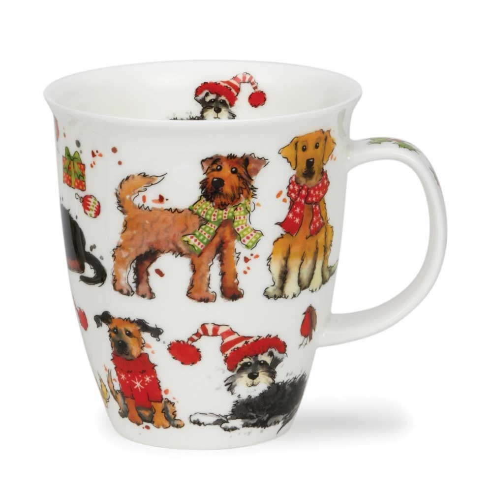Dunoon Nevis Festive Dogs Mug