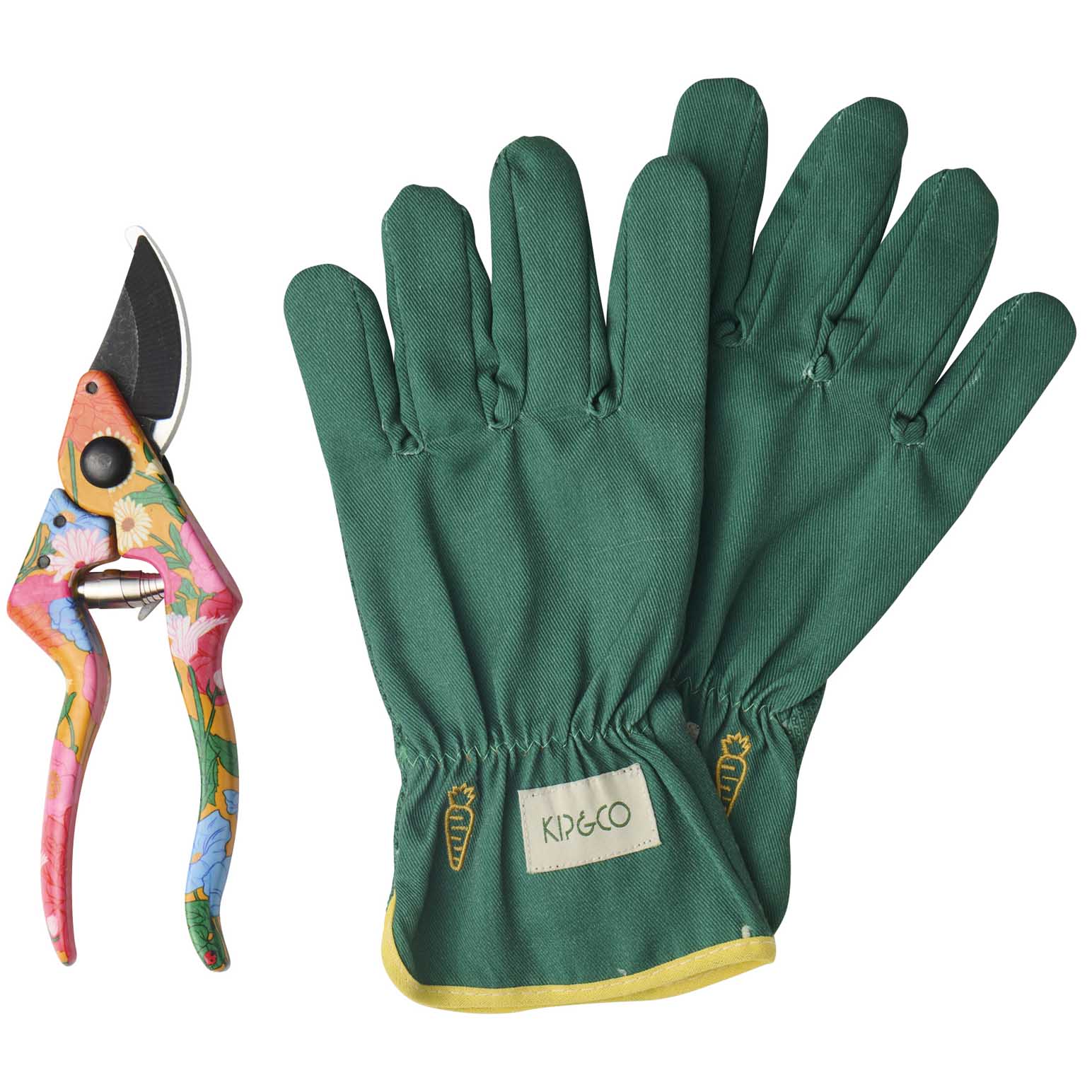 Kip&Co Follow The Sun Yellow Garden Secateurs And Gloves Set