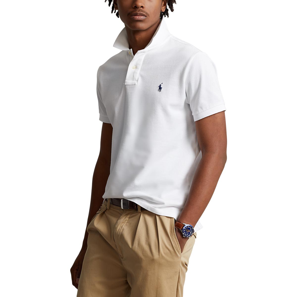 Polo Ralph Lauren Custom Slim Fit Mesh Polo Shirt