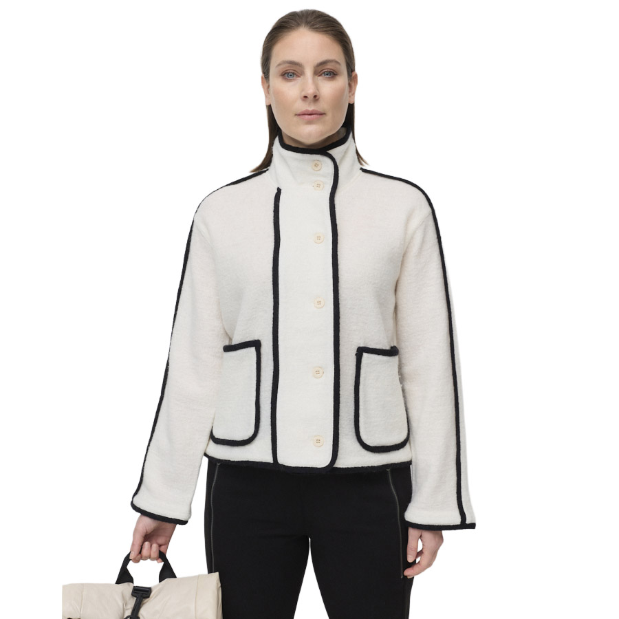 Marco Polo Contrast Boiled Wool Jacket