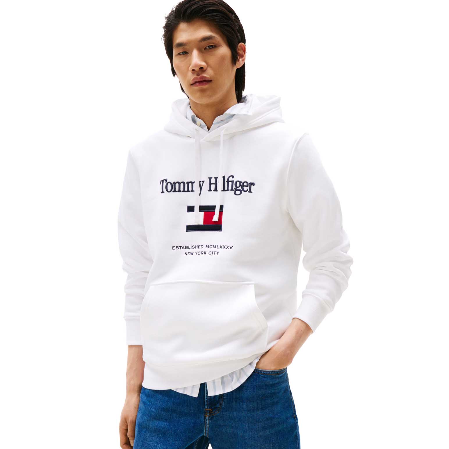 Tommy Hilfiger Tommy Embro Flag Hoodie