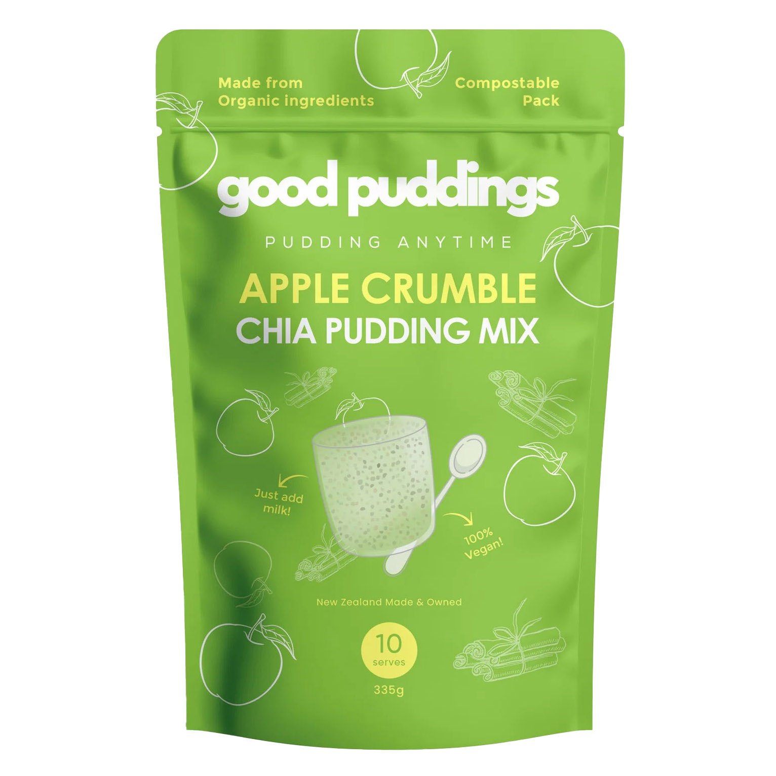 Good Puddings Apple Crumble Chia Mix 335g