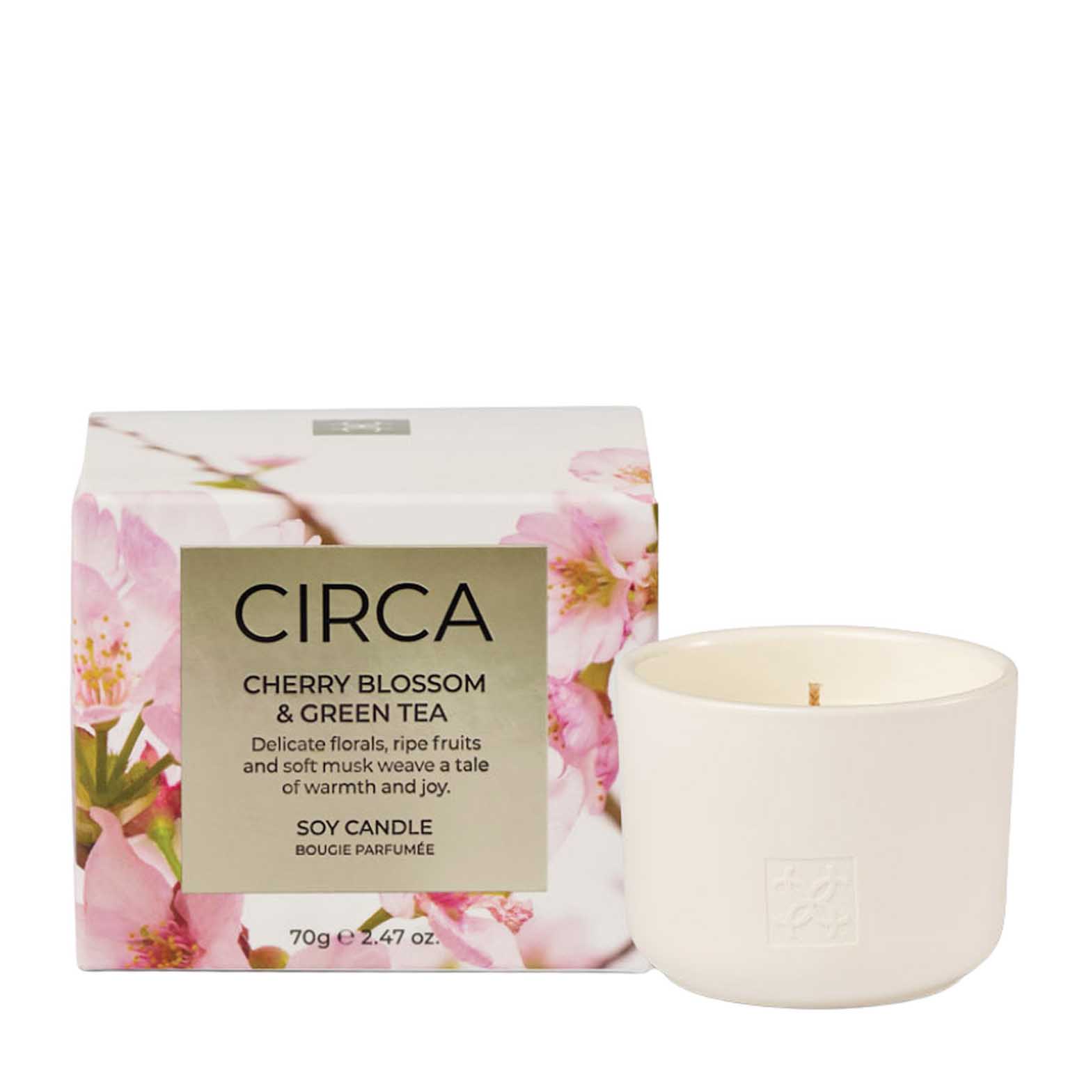 CIRCA Mother's Day Cherry Blossom & Green Tea Candle 70g