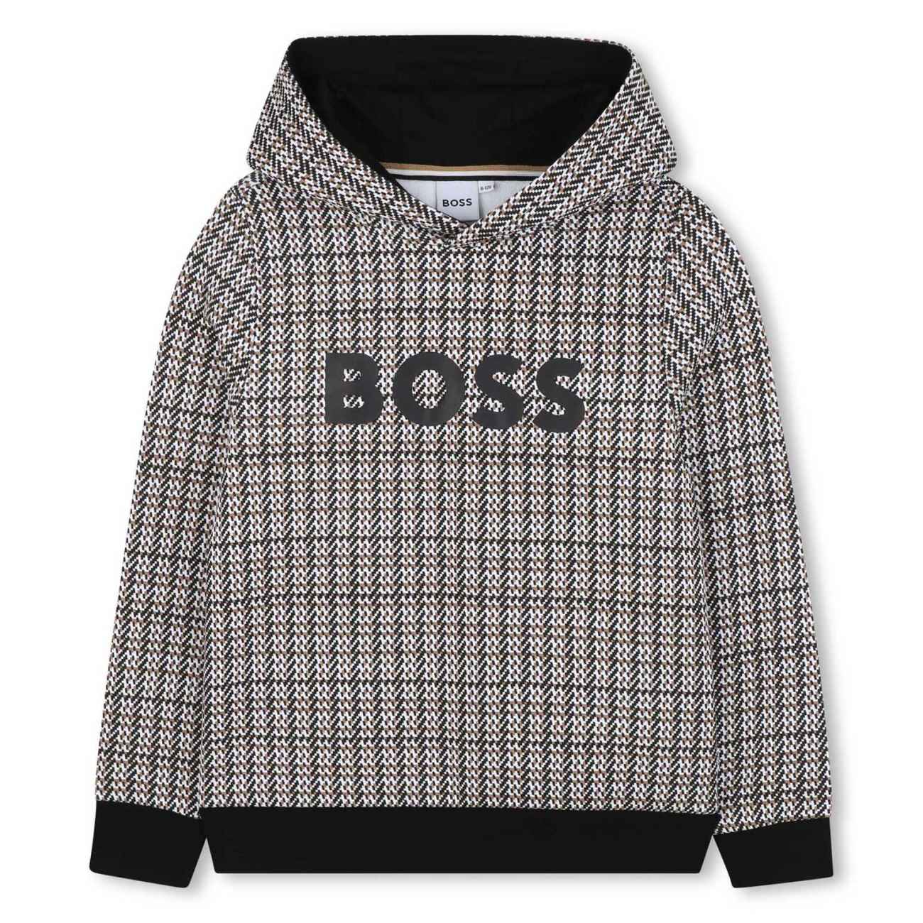BOSS Patterned Hooded Sweatshirt 8Y-10Y