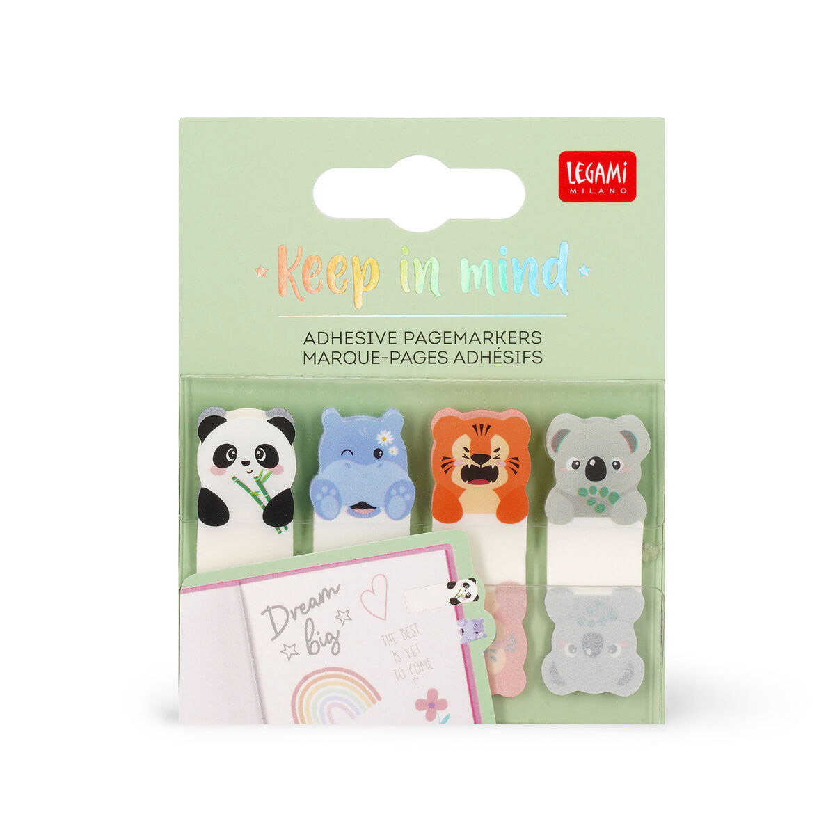 Legami Cute Animals Keep In Mind Adhesive Page Markers